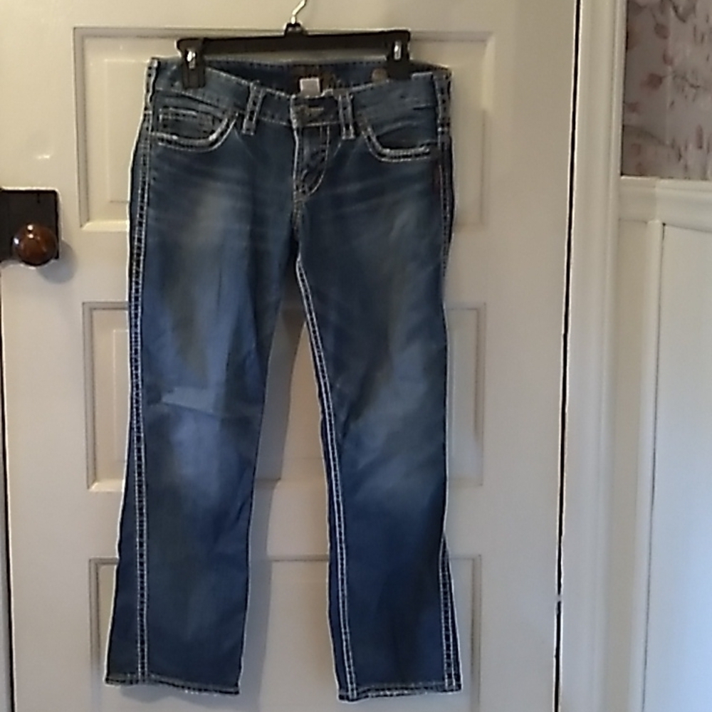 Silver jeans Frances capri W28